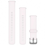 GARMIN Quick Release Band 18mm, Blush Pink Silicone with Silver Hardware aksessuaarid 010-13406-03