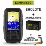 GARMIN STRIKER PLUS 4, WORLDWIDE DUAL BEAM+ AKU + KAJALOODI KINNITUS kajalood