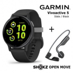 GARMIN Vivoactive 5 Black + Shokz Open Move Grey spordikell 010-02862-10 / S661GY