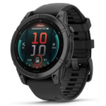 GARMIN Fenix E 47 mm, AMOLED, Slate Gray Steel with Black Silicone Band spordikell 010-03025-01