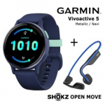 GARMIN Vivoactive 5 Navy + Shokz Open Move Blue spordikell 010-02862-12 / S661BL
