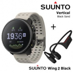 SUUNTO Vertical, Black Sand + Suunto Wing 2 Black spordikell SS050863000 / SS051259000