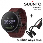 SUUNTO Vertical, Black Ruby + Suunto Wing 2 Black spordikell SS050865000 / SS051259000
