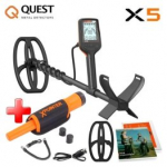 Quest Metal Detectors X5 + Quest Xpointers LAND metallidetektor Quest X5