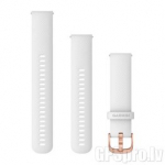 GARMIN Quick Release Band 20mm, White with Rose Gold Hardware aksessuaarid 010-12924-10