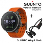 SUUNTO Vertical, Titanium Solar Canyon + Suunto Wing 2 Black spordikell SS050861000 / SS051259000
