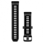 GARMIN Quick Release Band 20mm, Translucent Black/Black with Slate Hardware aksessuaarid 010-11251-AQ