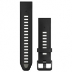 GARMIN QuickFit Band 20mm, Black/Pebble Gray Silicone Band aksessuaarid 010-13391-00