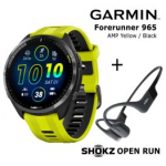 GARMIN Forerunner 965 AMP Yellow / Black + Shokz Open Run Black spordikell 010-02809-12 / S805-ST-BK