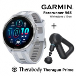 GARMIN Forerunner 965 Whitestone / Powder Gray + Therabody Prime spordikell