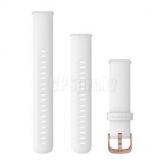 GARMIN Quick Release Band 18mm, White with Rose Gold Hardware aksessuaarid 010-12932-0F