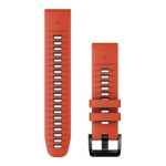 GARMIN QuickFit Band 22mm, Flame Red/Graphite Silicone aksessuaarid 010-13280-04