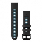 GARMIN QuickFit Band 22mm, Black/Cirrus Blue Silicone aksessuaarid 010-13280-05
