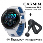 GARMIN Forerunner 265 Whitestone, Blue + Theragun Prime spordikell
