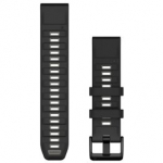 GARMIN QuickFit Band 22mm, Black/Pebble Gray Silicone Band aksessuaarid 010-13392-00