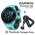GARMIN Forerunner 265 Aqua, Black + Theragun Prime spordikell
