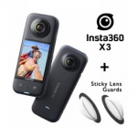 INSTA360 X3 + Sticky Lens Guards sportkaamerad CINSAAQ/B / CINSBAQE