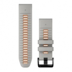 GARMIN QuickFit Band 26mm, Fog Gray/Ember Orange Silicone aksessuaarid 010-13281-02
