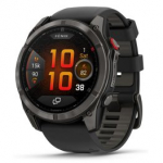 GARMIN fēnix&reg; 8 Pro &ndash; 51 mm, AMOLED, Sapphire, Carbon grey DLC titanium with Black/pebble spordikell 010-03199-01