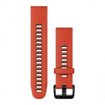 GARMIN QuickFit Band 20mm, Flame Red/Graphite Silicone aksessuaarid 010-13279-04