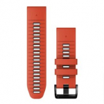 GARMIN QuickFit Band 26mm, Flame Red/Graphite Silicone aksessuaarid 010-13281-04