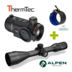 KIT THERMTEC HUNT 335 + ALPEN OPTICS Apex LT 2.5-15x56 A4 + M52x0.75 - 56mm thermal imaging attachment