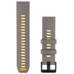 GARMIN QuickFit Band 22mm, Silver Gray / Yellow Flare Silicone Band aksessuaarid 010-14507-02