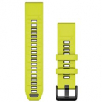 GARMIN QuickFit Band 22mm, Amp Yellow/Graphite Silicone Band aksessuaarid 010-13392-08
