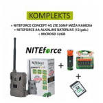 NITEforce CONCEPT 4G LTE 20MP WIRELESS + NITEFORCE AA ALKALINE BATTERIES (12pcs.) + SD metsakaamerad GP26517/90-136/118890