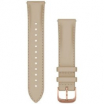 GARMIN Quick Release Bands 20 mm, Light Sand Italian Leather with 18K Rose Gold PVD Hardw aksessuaarid 010-12924-21