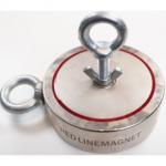 RED LINE MAGNET 1600kg 2F800(double sided) Search neodymium magnet with breaking force 800kg -860kg metallidetektor 2F800