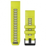GARMIN QuickFit Band 26mm, Amp Yellow/Graphite Silicone Band aksessuaarid 010-13393-08