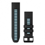 GARMIN QuickFit Band 26mm, Black/Cirrus Blue Silicone aksessuaarid 010-13281-05