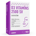 ICONFIT D3 Vitamin 2500 For Women, N60 toidulisand ICF-D3S-60