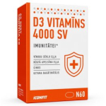 ICONFIT D3 Vitamin 4000 IU for Immunity, N60 toidulisand ICF-D3I-60
