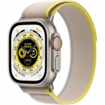APPLE Watch Ultra GPS + Cellular, 49mm Titanium with Yellow/Beige S/M spordikell