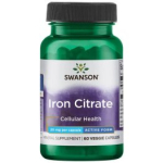 SWANSON Iron Citrate - Active Form 25 mg 60 Vegan Caps toidulisand SW1377