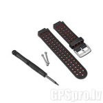 GARMIN Watch Band, Black/Red aksessuaarid 010-11251-30