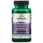 SWANSON Mineral Citrate Complex - Calcium, Magnesium, Zinc, Potassium 60 Caps toidulisand SWU421