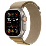 APPLE Watch Ultra 2 GPS + Cellular 49mm Natural Titanium Case with Tan Alpine Loop &ndash; M spordikell MX4F3UL/A