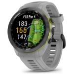 GARMIN Approach S70, 42mm Black Ceramic Bezel with Grey Silicone Band 010-02746-11