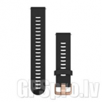 GARMIN Quick Release Band 20mm, Black with Rose Gold Hardware aksessuaarid 010-11251-1H