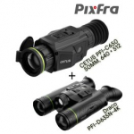 PIXFRA CETUS PFI-C650 thermal scope + Draco PFI-D635N-4K thermal binoculars Termilised vaatamisv&auml;&auml;rsused PFI-C650CE / PFI-D635N-4K