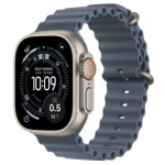 APPLE Watch Ultra 3 GPS + Cellular 49mm Natural Titanium Case with Anchor Blue Ocean Band spordikell MEWH4ET/A