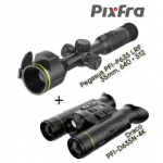 PIXFRA Pegasus PFI-P635 LRF thermal scope + Draco PFI-D635N-4K thermal binoculars Termilised vaatamisv&auml;&auml;rsused PFI-P635 LRF / PFI-D635N-4K
