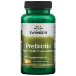 SWANSON Prebiotic for Friendly Flora Support - scfos fromnutraflora 375 mg 60 Vegan Caps toidulisand SWA032