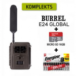 BURREL E24 Global + MicroSD 16GB + Energizer Batteries 12 pcs metsakaamerad B_E24_1/B_E24/TS16GUSD300S-A/118890