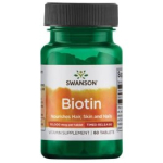 SWANSON Biotin - Timed-Release 10,000 mcg 60 Vegan Tabs toidulisand SWU719
