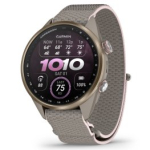 GARMIN Approach S72, 43mm Soft Gold/Blush Pink Titanium, French Gray/Blush Pink Comfortfit Band 010-04147-04