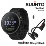 SUUNTO Vertical, All Black + Suunto Wing 2 Black spordikell SS050862000 / SS051259000